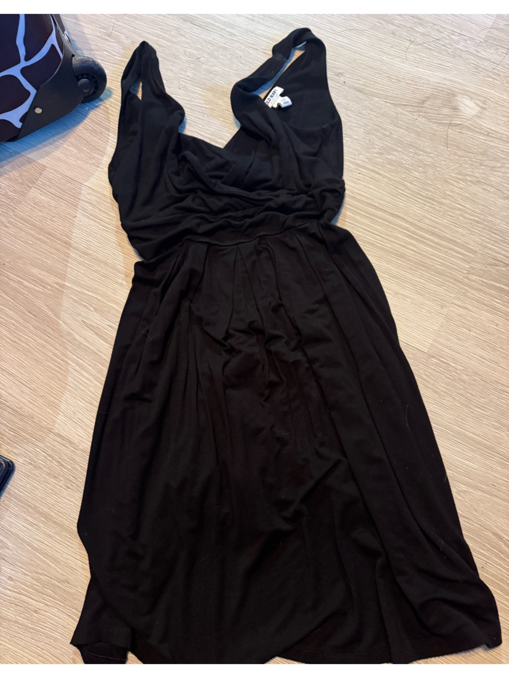 Old Navy Women's Black Jersey Knit Sleeveless Fit & Flare Midi Dress small